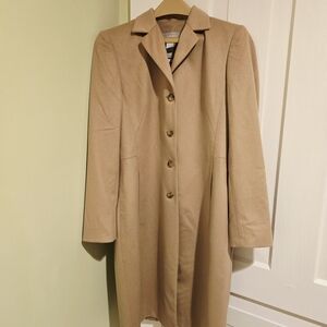 Liz Claiborne Classic Fall Wool-blend Camel coat